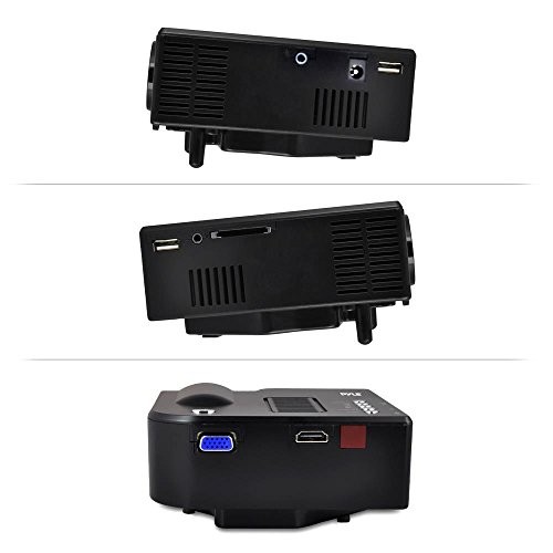 New Pyle PRJG48 Mini Compact Pocket Projector, 1080p Support, USB/SD Card Reader
