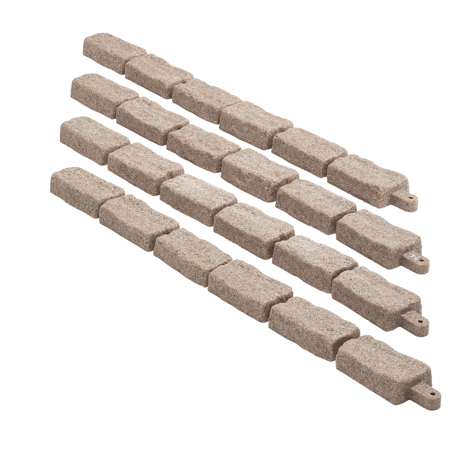 Faux Stone Landscape Edging 46.2 x 2.2 in Garden Lawn Edging Border