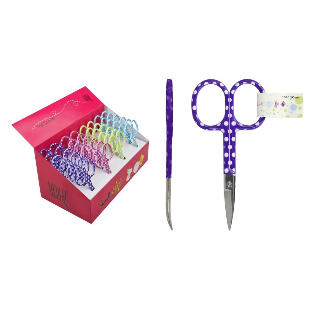 Curved Tip Bright Dots Scissor