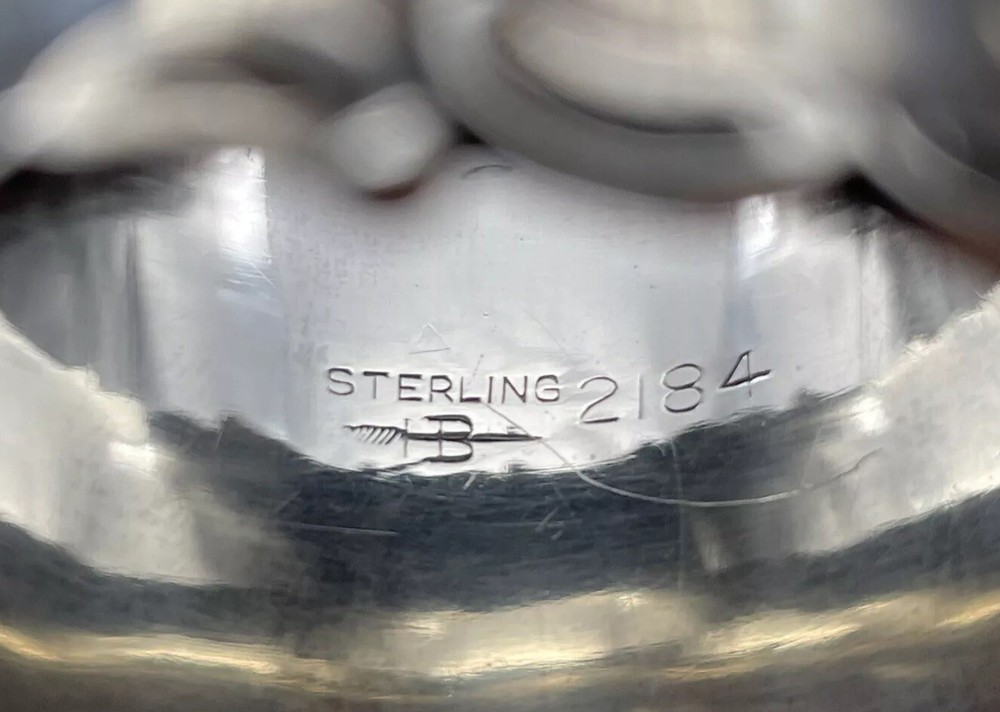 Large Blackinton Sterling Silver Napkin Ring Name Engraved “Francesca”