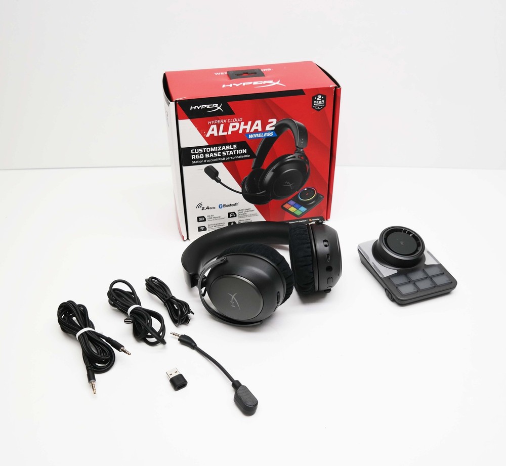 HyperX Cloud Alpha 2 Wireless Headset with RGB Base Station Black