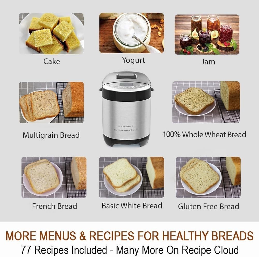 Fully Customizable Bread Maker with Personalized Menus