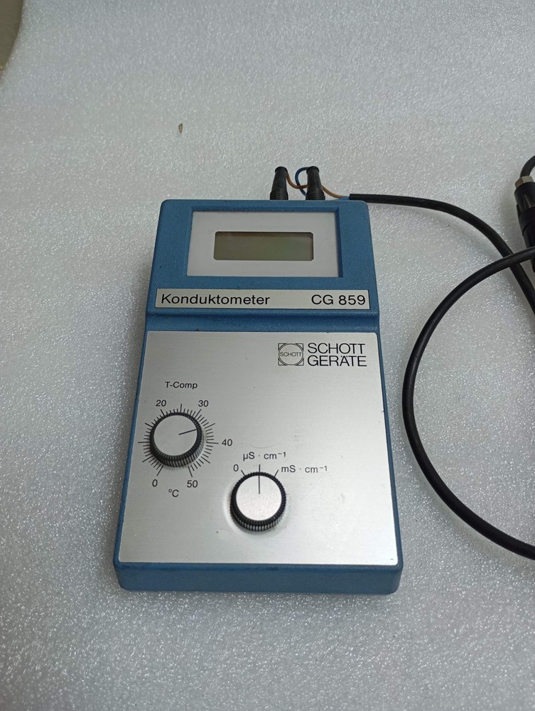 SCHOTT-GERATE TYP. CG 859 CONDUCTIVITY METER & PROBE