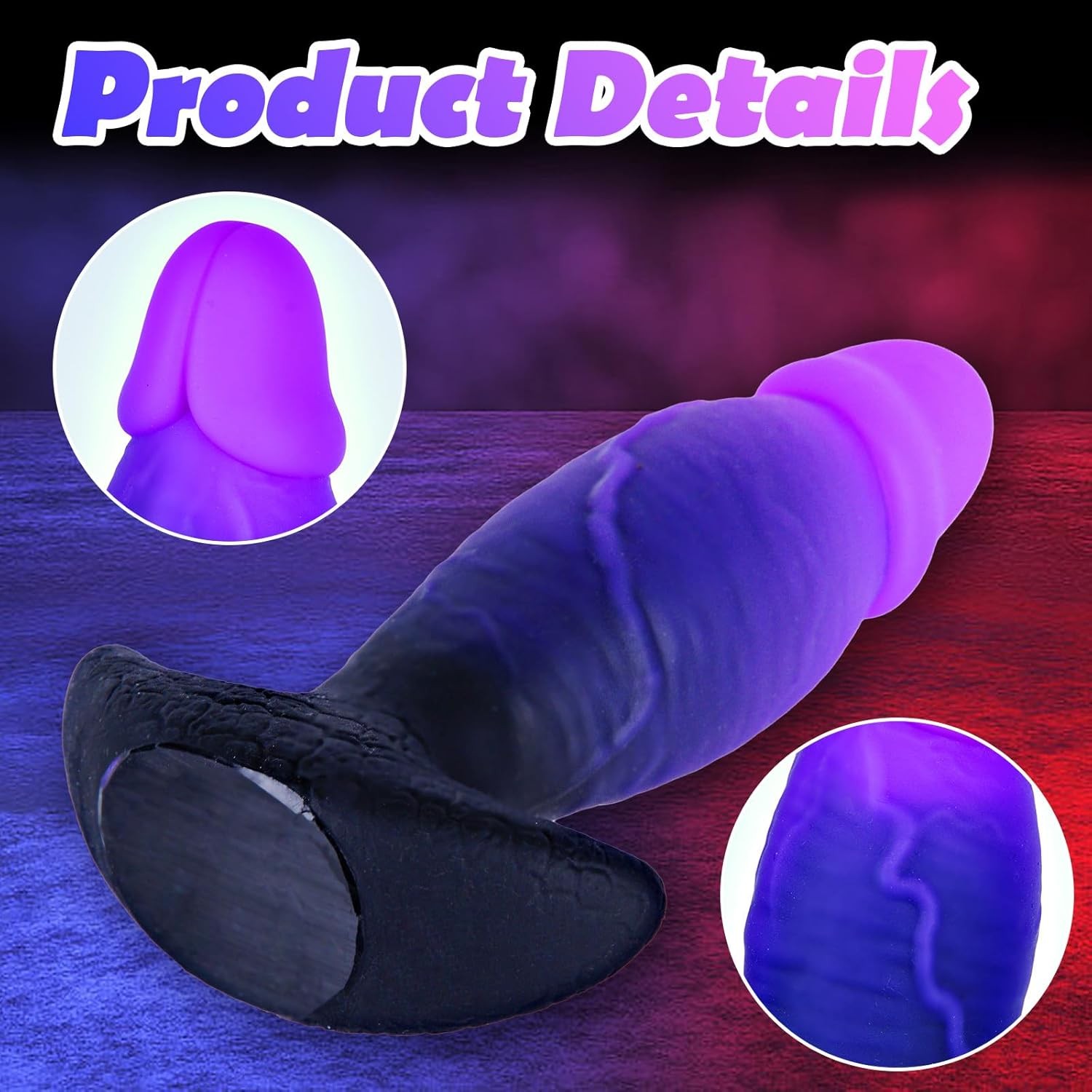 7 Inch Realistic Large Thick Butt Plug Anal Trainer, 6" Silicone Girthy Fantasy