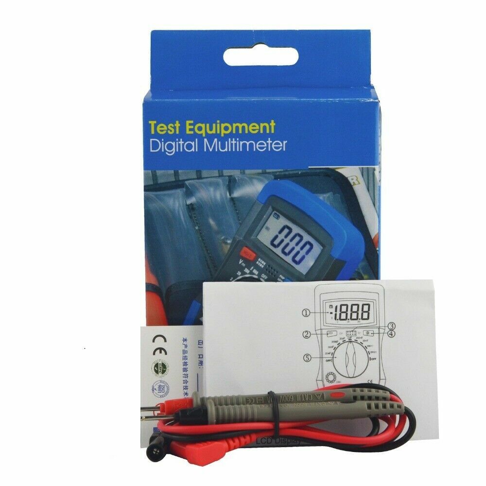 Digital Multimeter Capacitor Tester Measure Tool Capacitance 200pF-20mF Meter