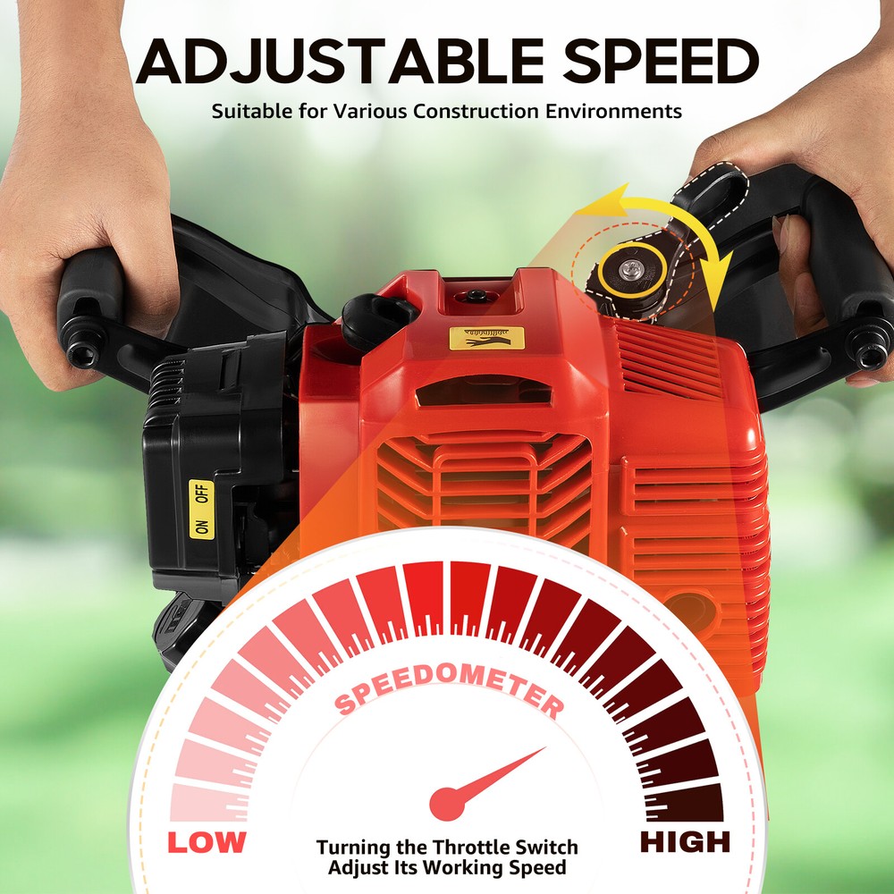 52CC Handheld Trencher Digger Machine 2Stroke Garden Tree Digger Digging Machine
