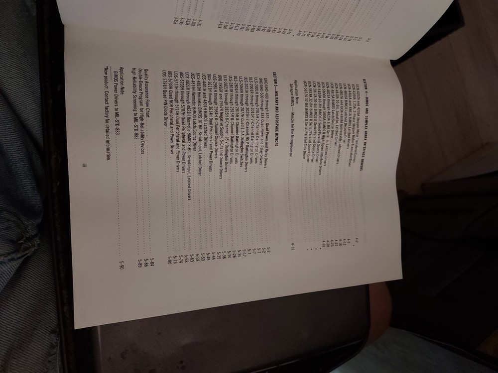 SPRAGUE INTEGRATED CIRCUITS DATA BOOK