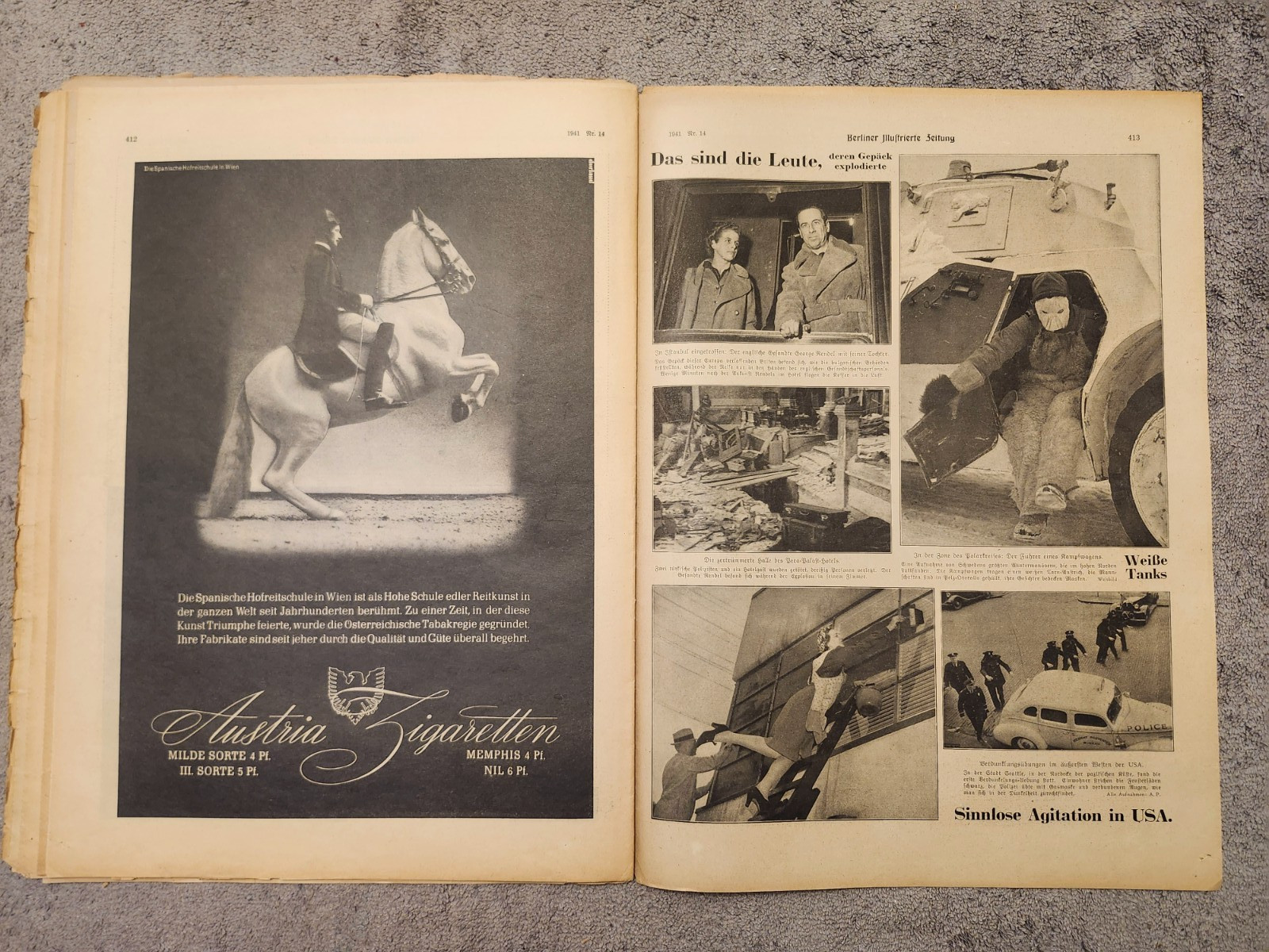 WW2 Germany. Berliner Illustrierte Zeitung" # 14, April 3, 1941