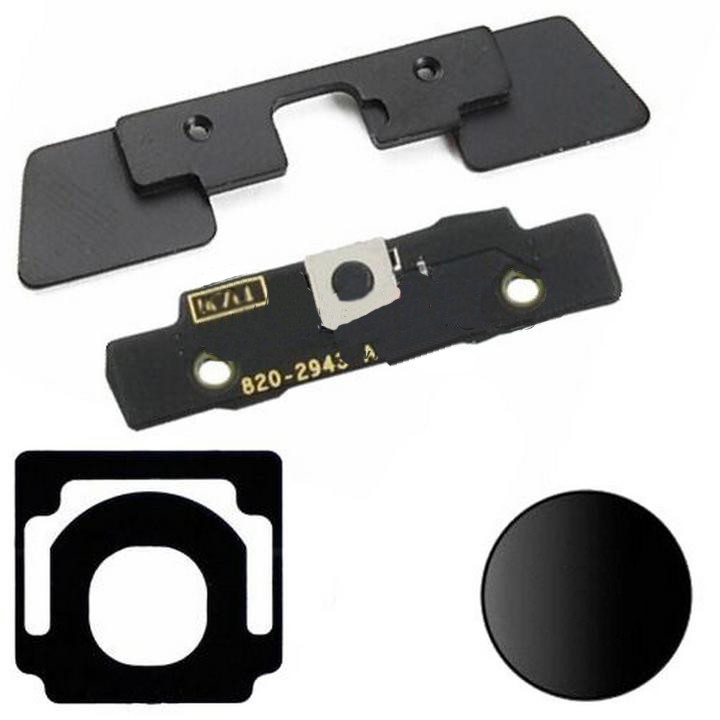 New Home Button + Bracket Replacement Part Compatible For iPad 2 Black Color