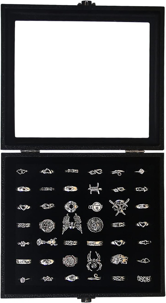 Ring Organizer Display Case Storage Tray Boxes for Multiple Rings