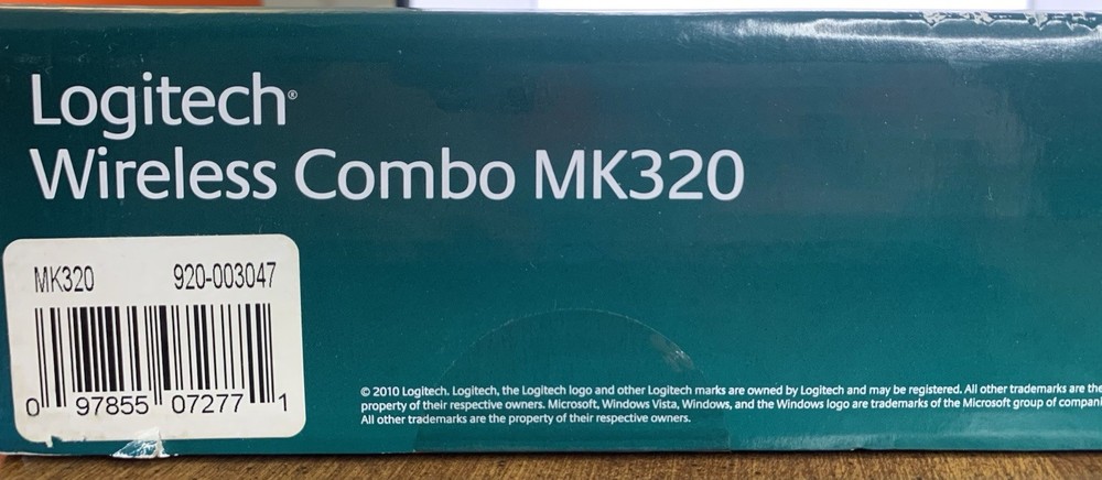 Logitech MK320 Wireless Combo Keyboard & Mouse 24GHz Encrypted Wireless Connect