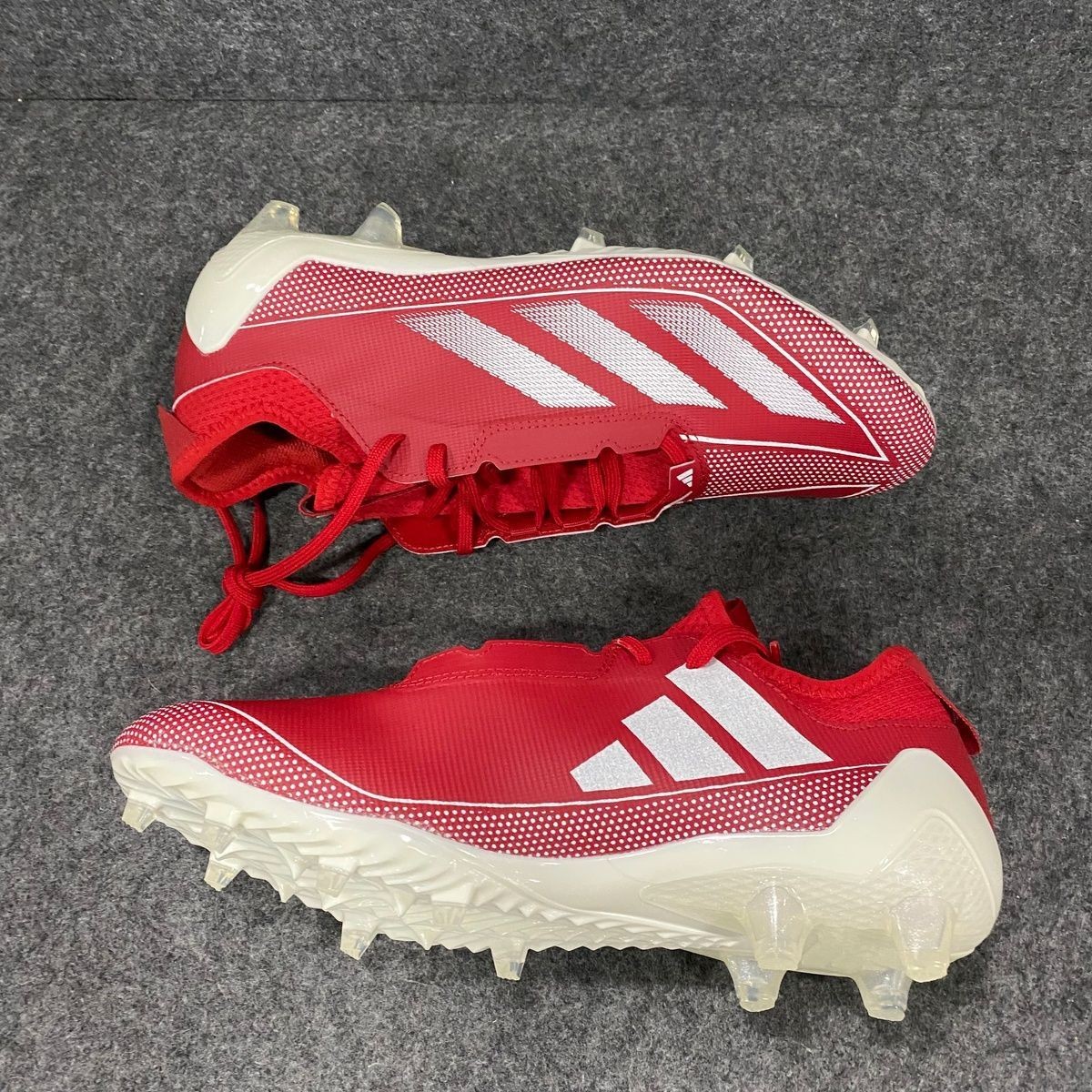 ADIDAS Adizero Electric.1 Performance Cleats Men's Size 11 Red/White