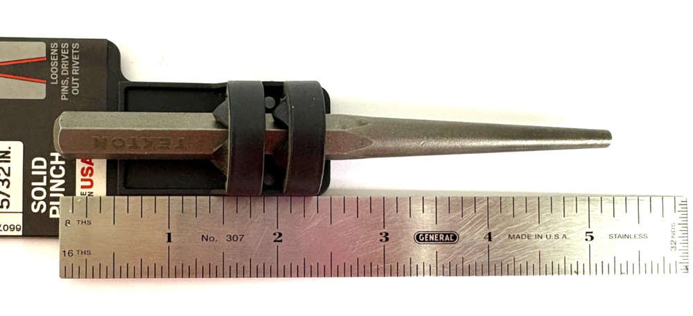 5/32" TEKTON 66074 SOLID PUNCH 5" LONG USA