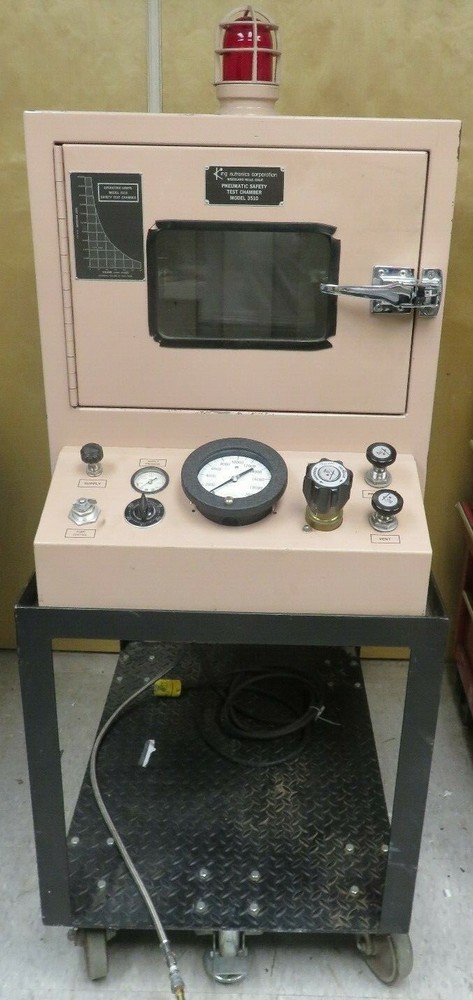 King Nutronics Pneumatic Safety Test chamber - model 3510 - on stand.