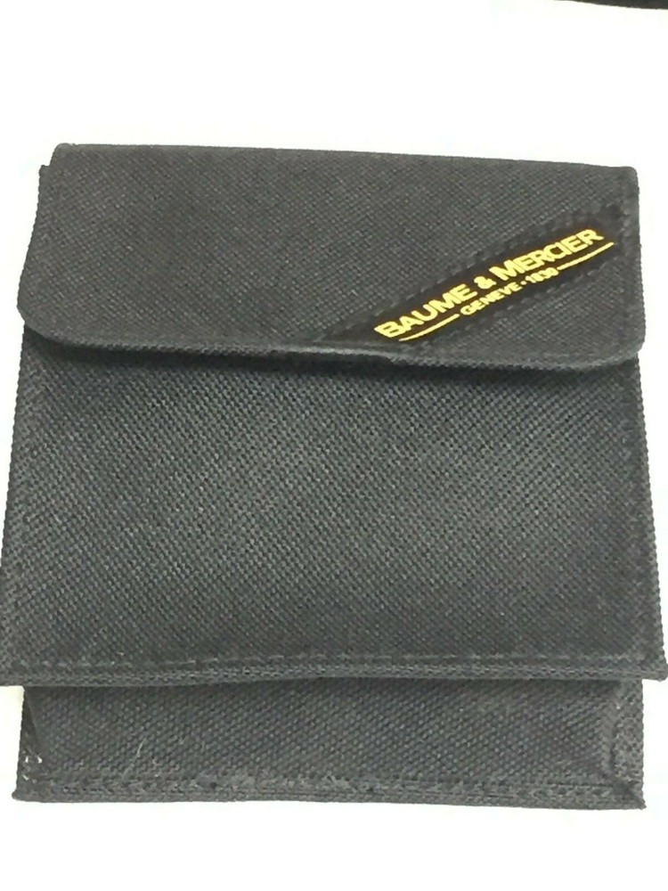 ORIGINAL BAUME&MERCIER BLACK CANVAS TRAVEL CASE