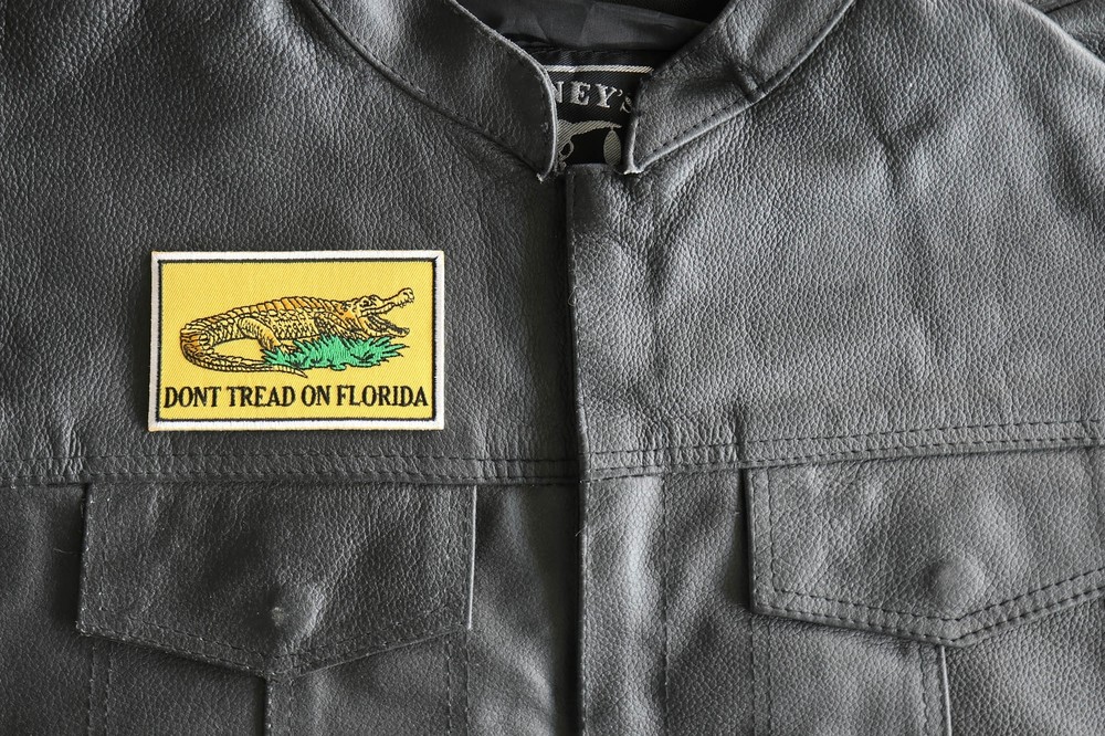 Don't tread on Florida Flag Patch - 4x2.3 inch - P7096