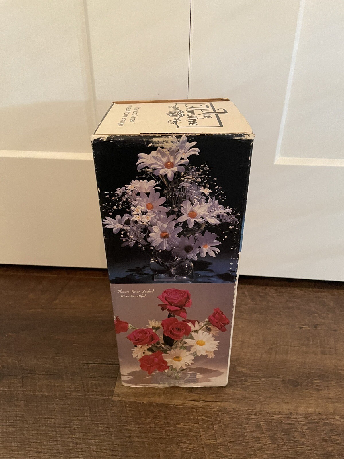 The Floristree Lieba Inc 1981 Glass Beaker Vase Floral Arrangement VTG