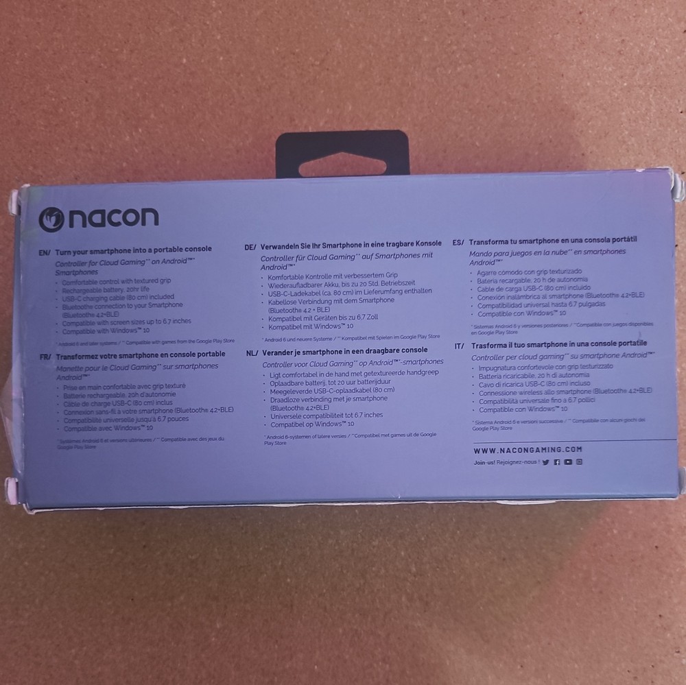 NACON MG-X Android gaming controller