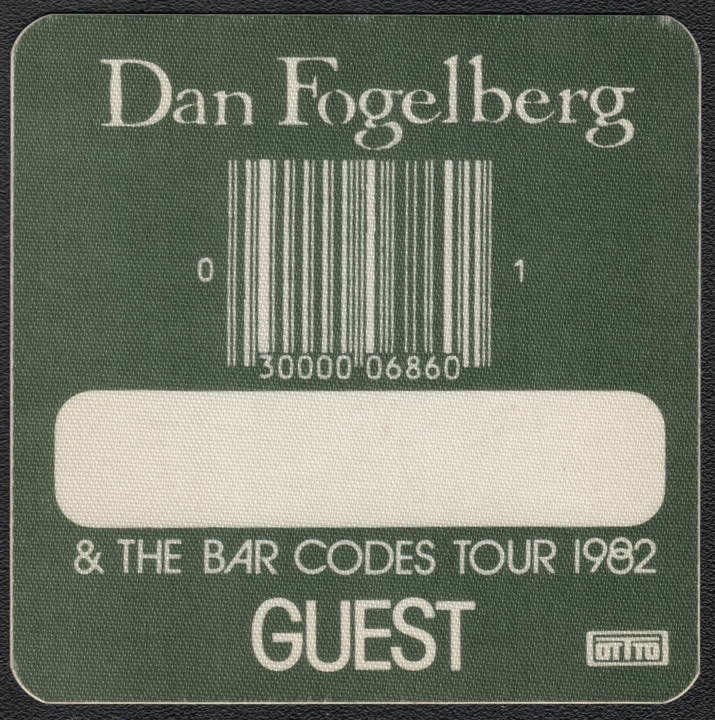 Dan Fogelberg Backstage Pass - 1982 Cloth Pass