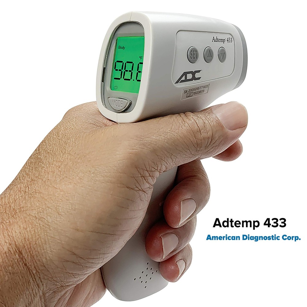 ADC Adtemp 433 Non-Contact Infrared Trigger-Style Screening Thermometer