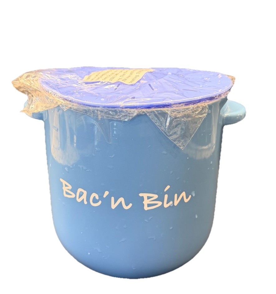 Chefologist Bac’N Bin Bacon Cooker Blue New Open Box
