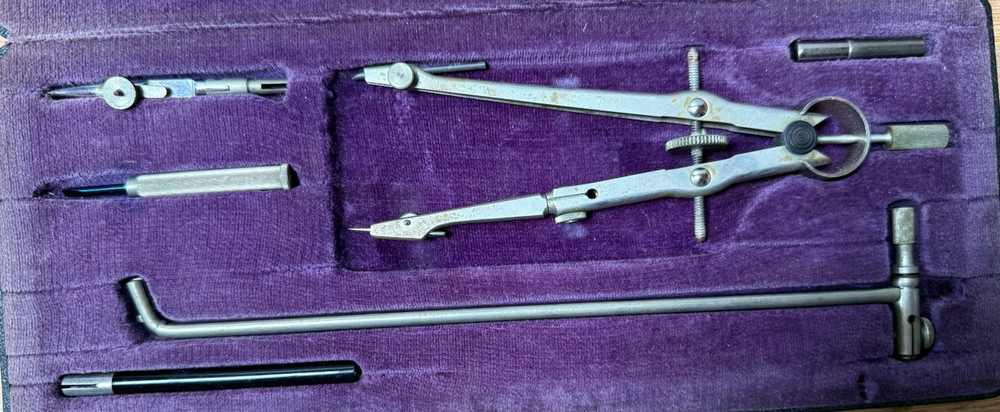 VTG Drafting Dietzgen Politek Drawing Instrument Set Engineering Boxed Germany