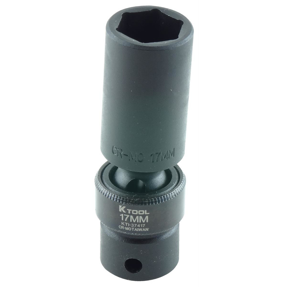 K Tool International Socket Impact Flex 17mm 3/8 in. Dr Deep