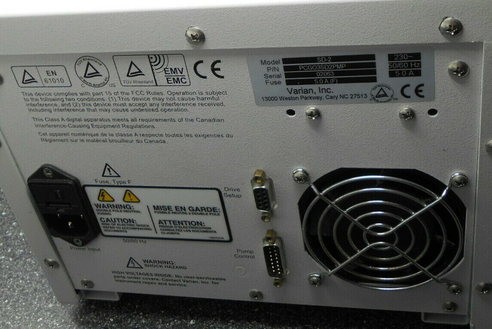 VARIAN PREPSTAR SD 2 SOLVENT DELIVERY PUMP MODULE W/ POWER CABLE