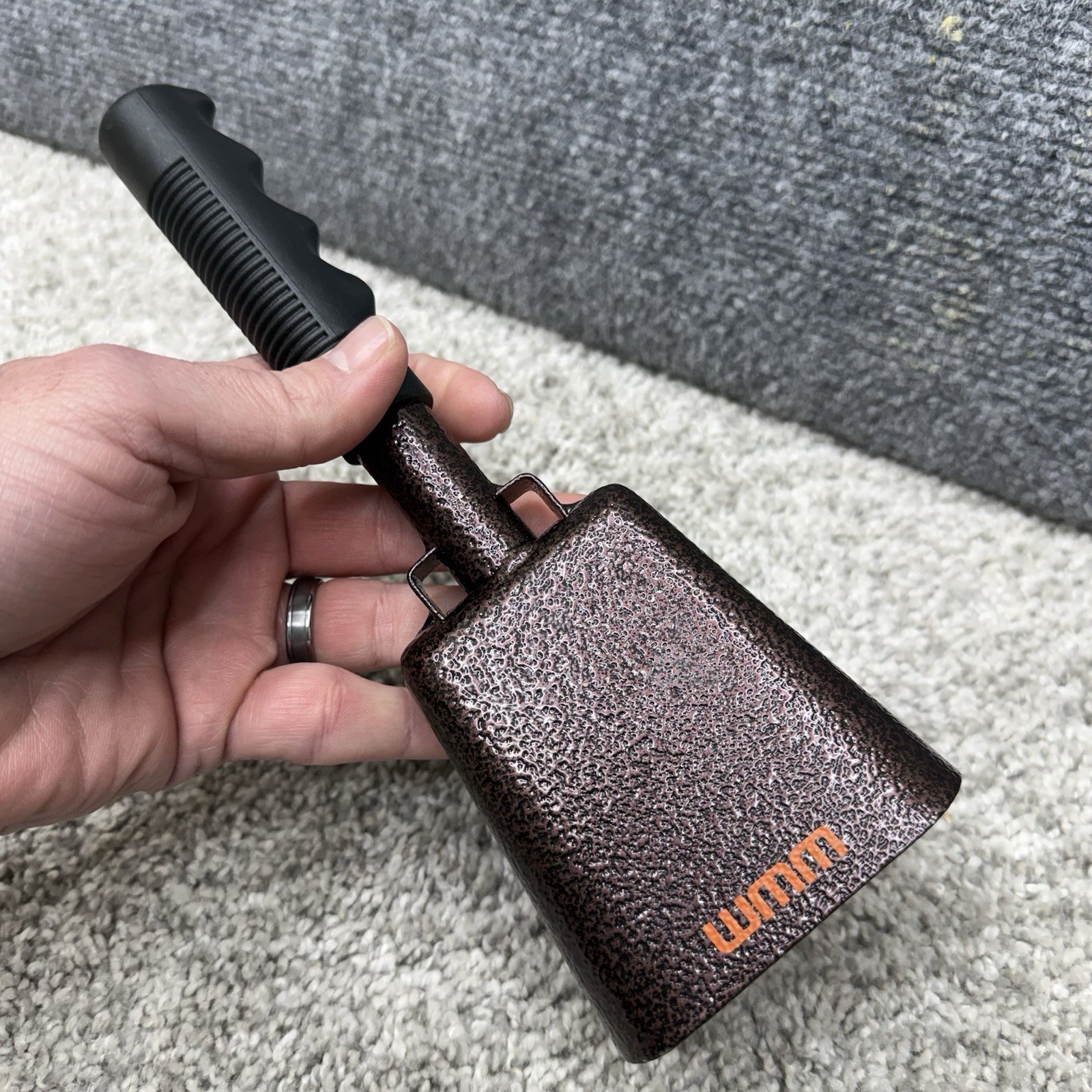 WMM Cowbell handheld w/handle cow bell instrument 9.5"