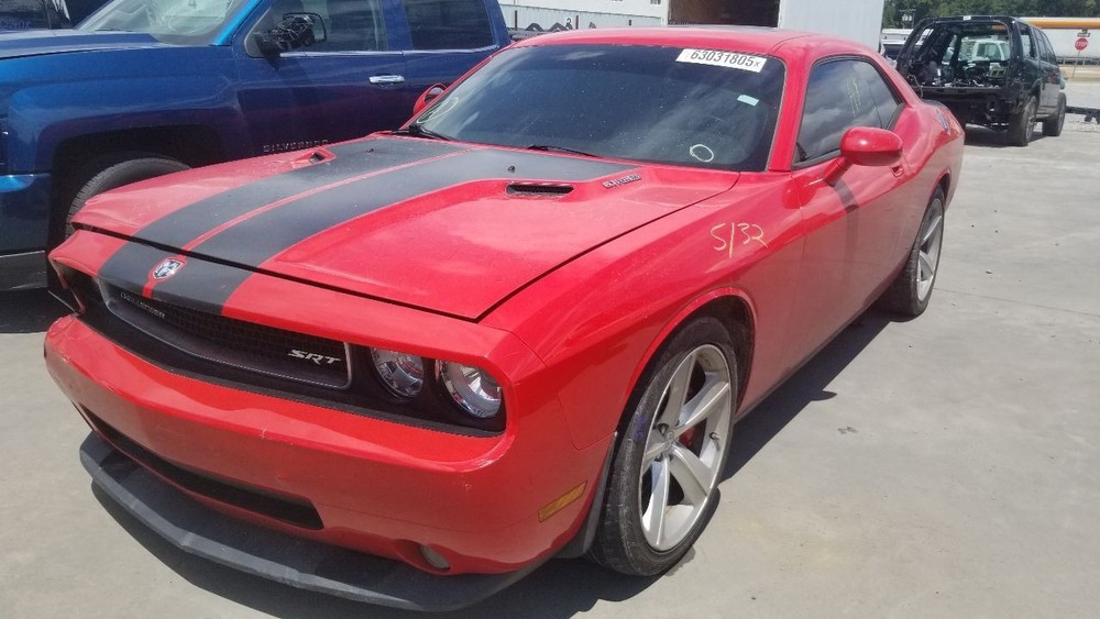 09 DODGE CHALLENGER SRT8 REAR TRUNK DECKLID ASSEMBLY RED