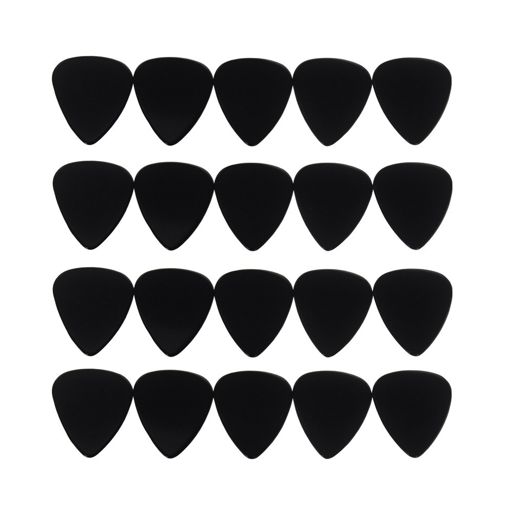 100pcs Medium 0.71mm 351 Shape Guitar Picks Plectrums Celluloid Solid Black