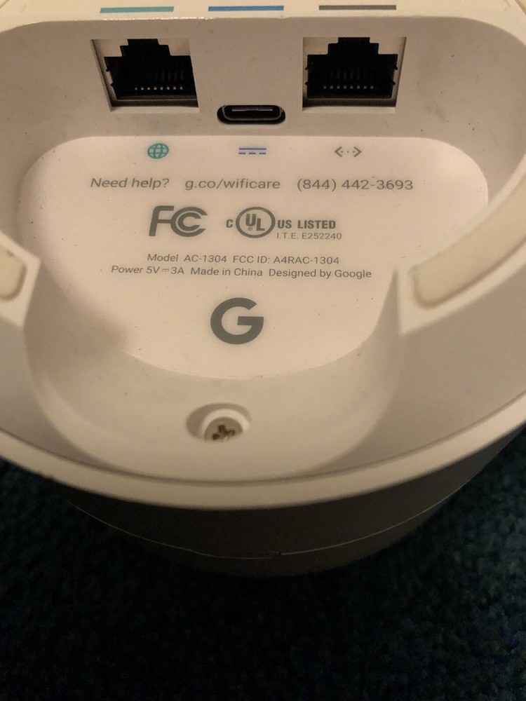 Google Mesh AC1304 WIFI NO power adaptor cable