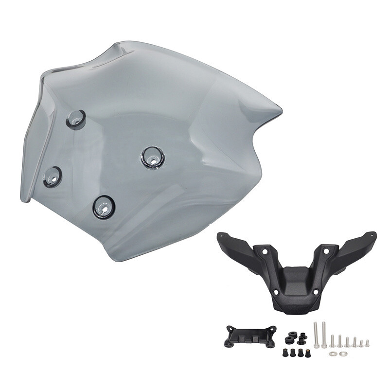 Motorcycle Windshield Windshield Grey With Bracket For Yamaha MT-09 2024