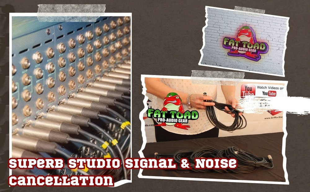 20FT XLR Microphone Cables (24 PACK) | FAT TOAD Studio Music Recording Extension