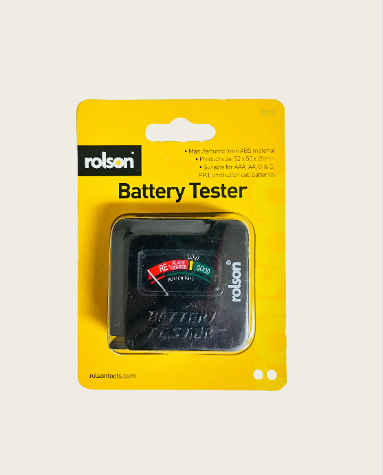 2X  AA/AAA/C/D/9V/1.5V Universal Button Cell Battery Tester Checker Black Blue