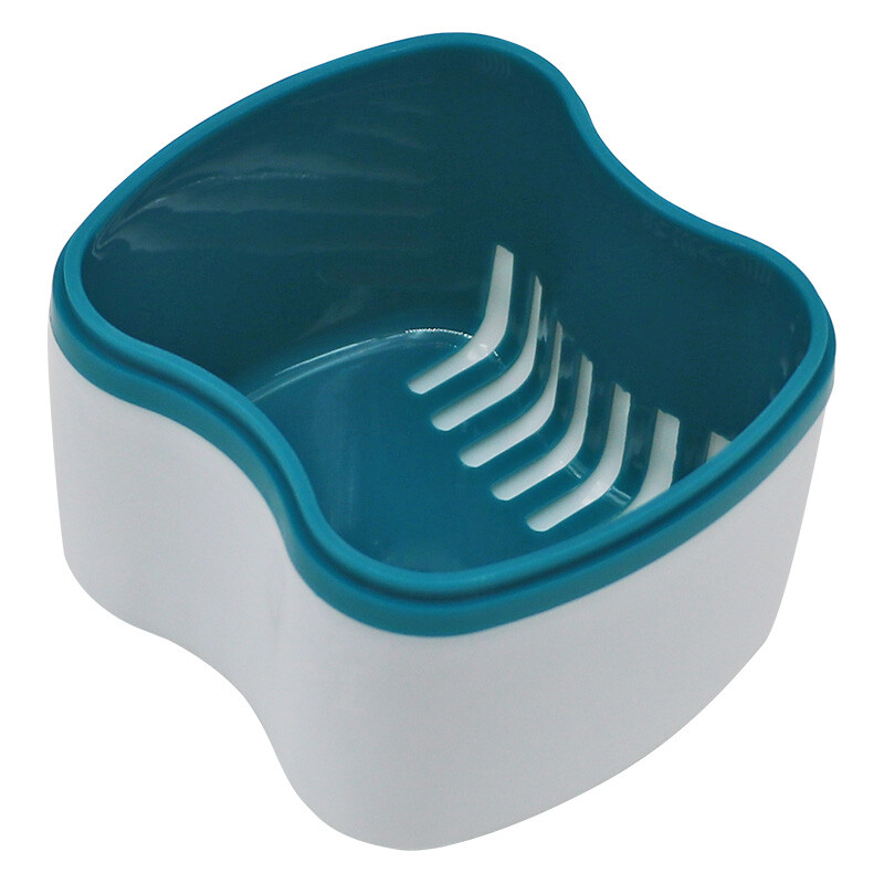 1pc Box Clean Teeth Case Dental False Teeth Storage Box With Hanging Net