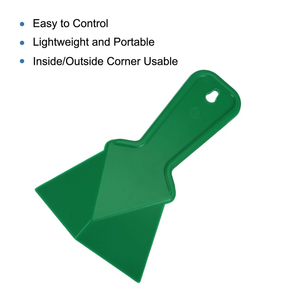 Inside and Corner Trowel 4 Inch Plastic Drywall Corner Tool, Green 2pcs