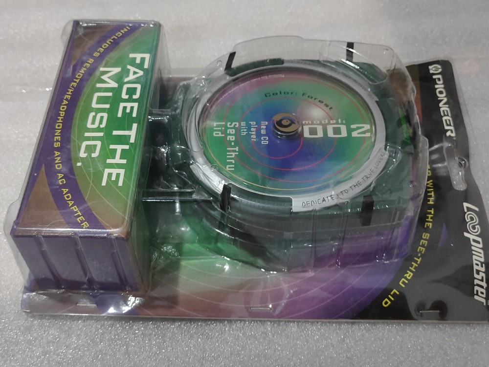 New Old Stock, Untested, Pioneer Loopmaster PCD-002 Clear Portable CD Player