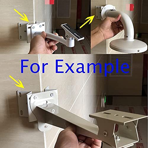 Wall Corner Mount-Metal Bracket Angle CCTV Surveillance Camera Holder Adapter