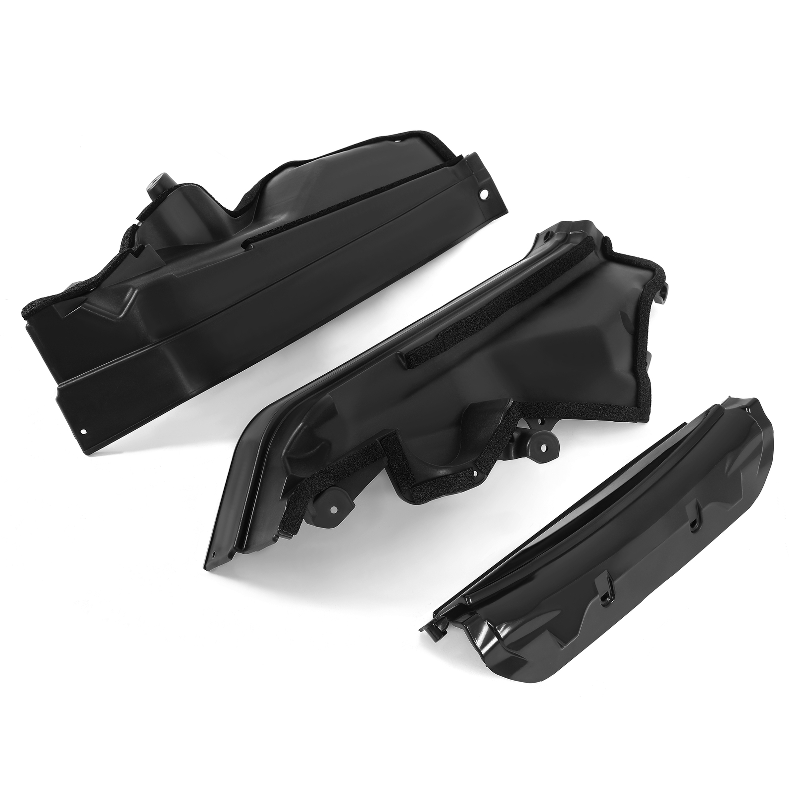 3PCS Engine Upper Cover Compartment Partition Panel For BMW X5 X6 E70 E71 06-14