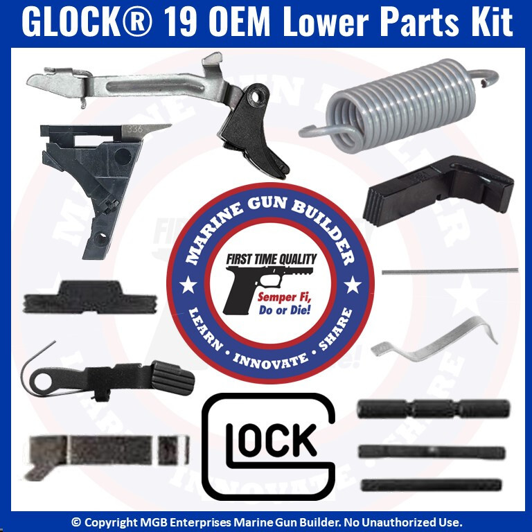Glock 19 OEM Lower Parts Kit Gen 3 G19 LPK 9mm Genuine Factory Armorer Assembled