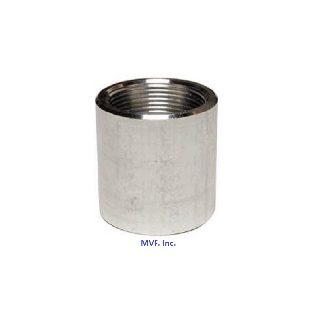 4" NPT Threaded Full Coupling Aluminum 6061-T Schedule 40 Pipe Fitting A051341