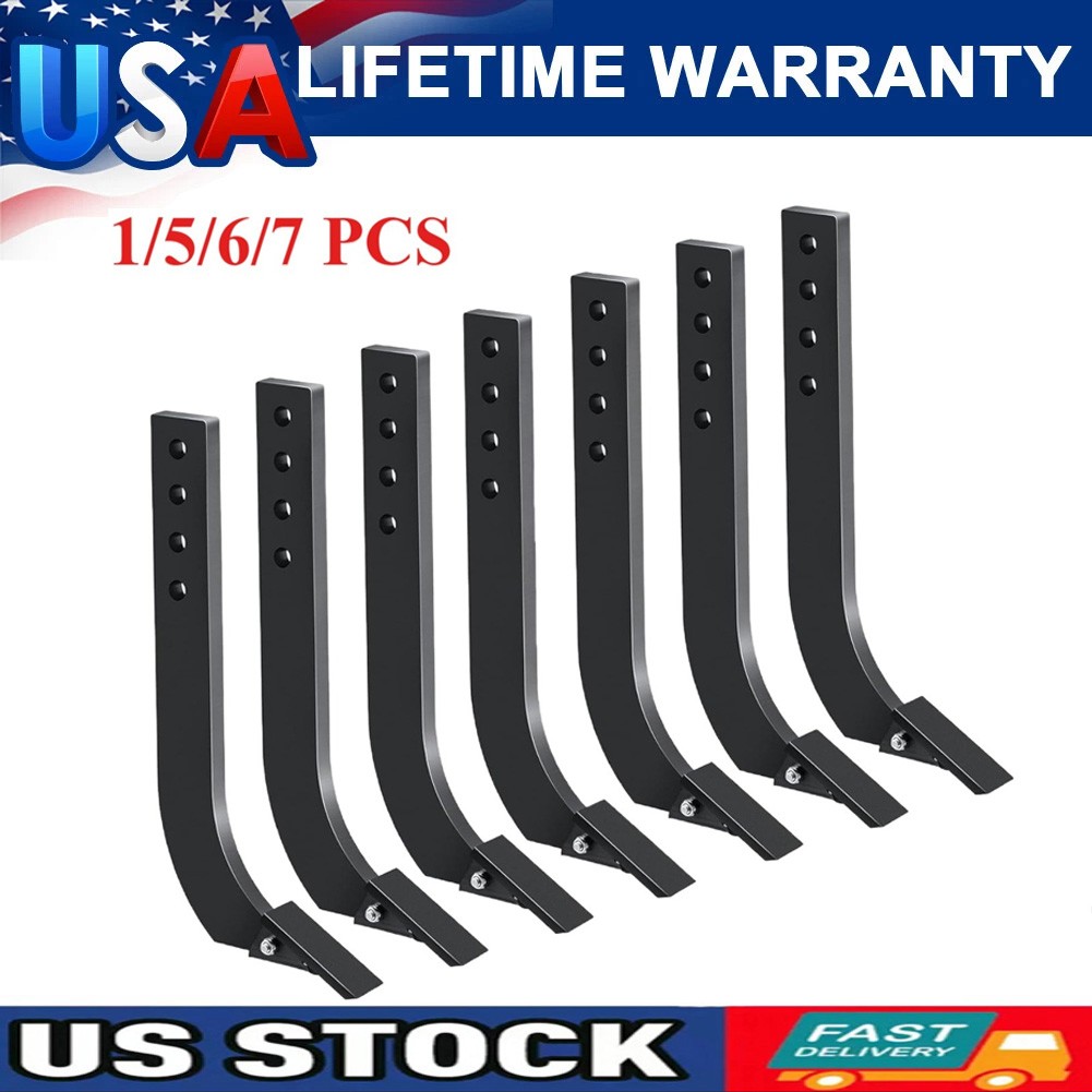 1/5/6/7Pack Box Blade 18'' Ripper Shank 3 Hole Box Scraper Shank with 4 Holes