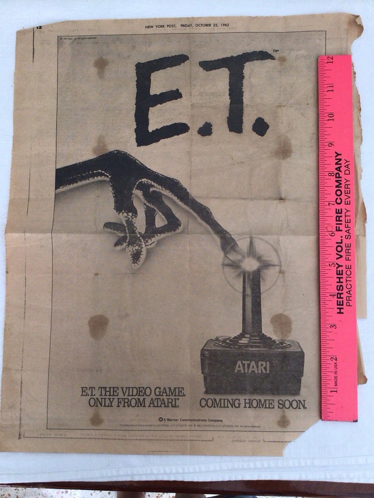 New York Post E.T. Atari Advertisement 1982
