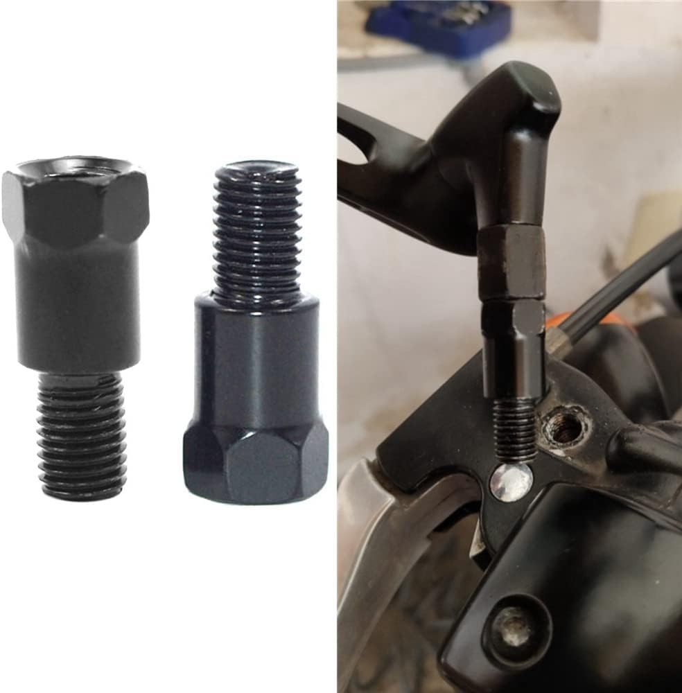 Motorcycle Mirror Mount Adapter Height adjustment Screw Rearview Mirrors Thread