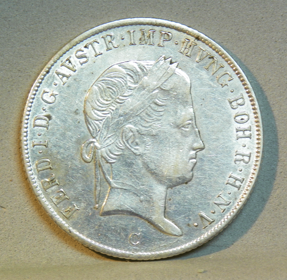 1846 AUSTRIA 20 Krutzers AU/Unc