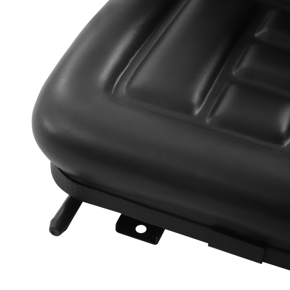 Universal Compact High Back Mower Seat Black Seat with Mounting Bolt Patterns