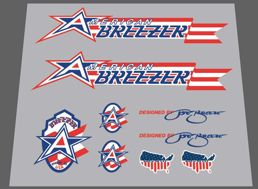 Breezer American breezer decal set