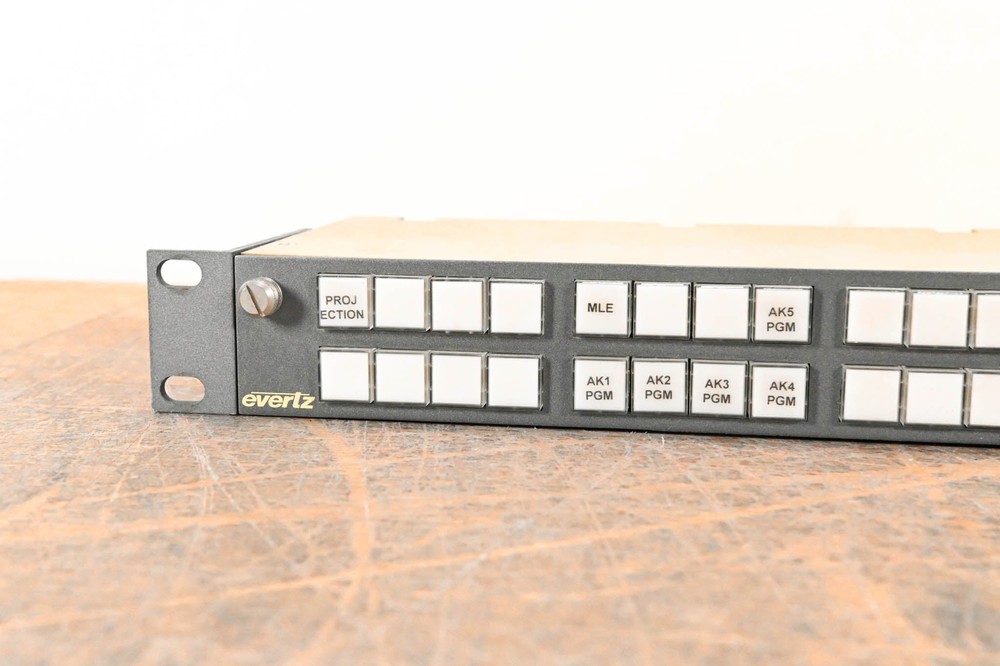 Evertz Quartz CP-2402 1RU 29-Button Remote Control Panel CG007AD