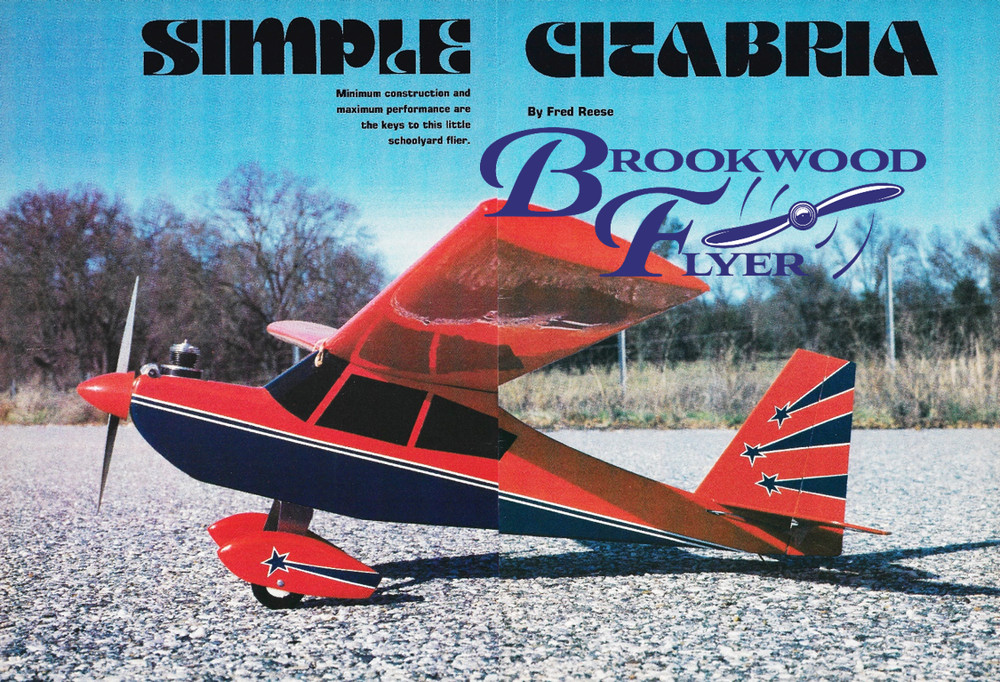 SIMPLE CITABRIA RC PLAN + CONSTRUCTION ARTICLE for Ace Foam Wing Model Airplane